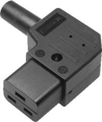 Kaiser Martin 736/SW - toestelcontactstop 736sw c19 female rechts 70c 16a zwart