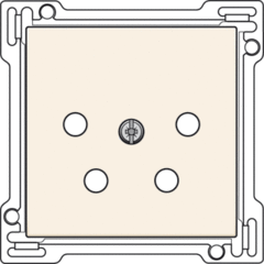 Niko 100-69010 - inzetplaat telefoon kpn creme