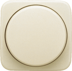 Busch Jaeger 2CKA006599A1334 - inzetplaat + knop + lampje 2115-212 dimmer si creme