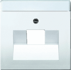 Busch Jaeger 2CKA001710A3165 - inzetplaat 1x modulair jack 1803-84 studio wit f/s