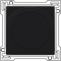 Niko 122-65926 - inzetplaat met knop jaloezie antraciet intense