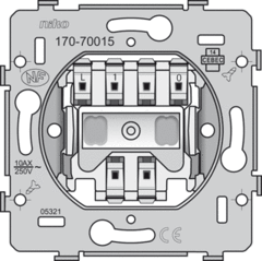 Niko 170-70015 - drukknop n/o basiselement (1 x maakcontact)