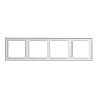 Jung LS984WW - ls 984 ww - afdekraam 4-voudig alpin wit ls990