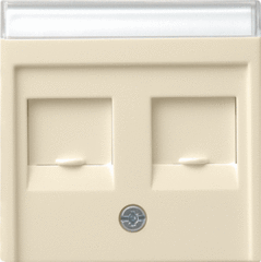 Gira 066301 - inzplaat 2x modulair jack universeel cwg 55