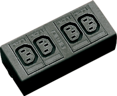 Kaiser Martin 573ZL/740/SW - contactdoos 4-voudig norm22 female 70g zwart