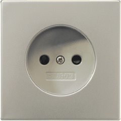 Jung ES2511N - wandcontactdoos zonder randaarde edelstaal