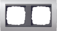 Gira 021206 - afdekraam 2-v ant/alu ev