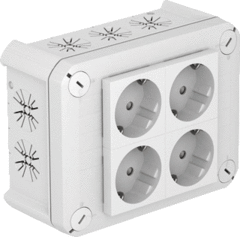 OBO 2007825 - t-kabeldoos t-box 100 4-voudig wcd wt