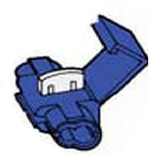 Klemko 101640 - aftakklem blauw 2,5 zk100