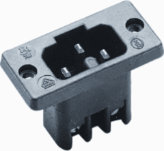 Kaiser Martin 224100041 - 786/SW - toestelcontact c16a male 155c 10a zwart