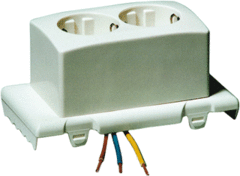 Attema 1623 - deksel + 2voudig wcd + randaarde voor bk19 doos