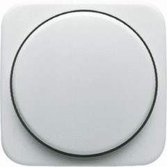 Busch Jaeger 2CKA006599A2945 - dimmerplaat alpin wit + knop (uitvoering zonder lampje) alleen geschikt voor draaidimmer 2200u