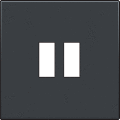 Niko 122-68001 - inzetplaat usb lader antraciet