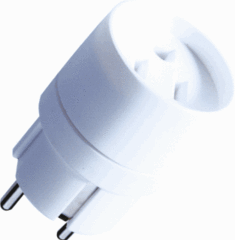 Kaiser Martin 106/KWS - verloopstekker usa naar 2polig + aarde (spanning blijft 230volt)