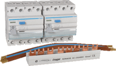 Hager VKS16S - set aardlekschakelaars 4p 40a 30ma set van 2 stk