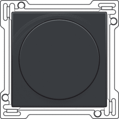 Niko 122-31000 - inzetplaat + knop dimmer antraciet