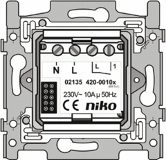 Niko 420-00101 - elektr basiselm 1-kan 10a