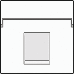 Niko 101-65100 - inzetplaat modulair jack 1-voudig wit