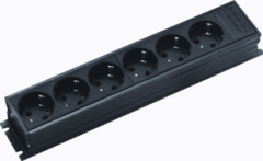 Kaiser Martin 1102ZL6L-SG15 - tafelcontactdoos 45graden 6voudig randaarde 1,5mtr kabel