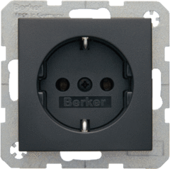 Berker 47431606 - wcd randaarde antraciet mat b*