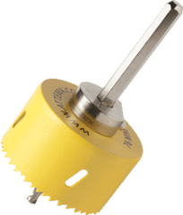 Attema 2888 - rondzaag 76mm met centerboor (t.b.v. hollewanddozen)