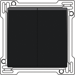 Niko 122-61505 - schakelwipplaat serie antraciet intense