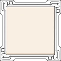 Niko 100-61105 - wipplaat universeel creme