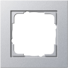 Gira 021125 - afdekraam 1-voudig aluminium e2