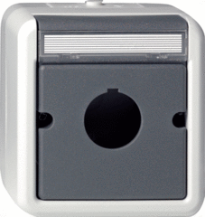 Gira 027230 - Spatwaterdicht opbouw outlet-component