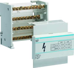 Hager KJ01B - verdeelklem 4-polig 80a