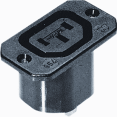 Kaiser Martin 796/SW - toestelcontactdoos 796s c13 female 70c zwart