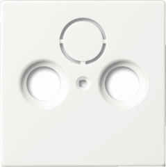 Busch Jaeger 2CKA001724A4293 - inzetplaat coax 1743-884 mat wit future