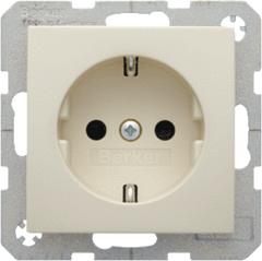 Berker 47238982 - wcd randaarde creme kinderbeveiliging glanzend s1