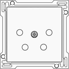 Niko 101-69010 - inzetplaat telefoon kpn wit
