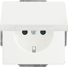 Busch Jaeger 2CKA002018A1494 - wcd randaarde klapdeksel 20euk-884 w fut mat wit