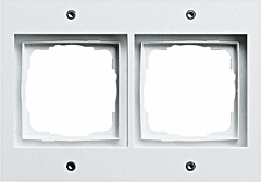 Gira 021266 - afdekraam 2-v wit tx44