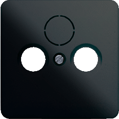 Jung CD561SATSW - inzetplaat 2 x coax + sat zwart