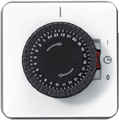 Jung CD5024 - tijdschakelklok synchroon creme wit (met nuldraad) kortste schakeltijd 30 minuten