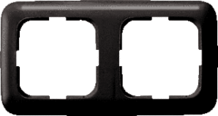 Busch Jaeger 2CKA001725A1066 - afdekraam 2-voudig reflex zwart