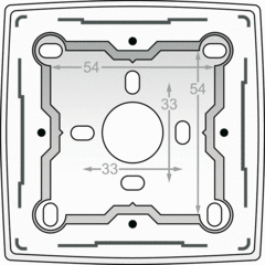 Niko 101-77100 - opbouwdoos enkelvoudig wit