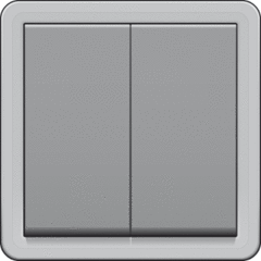 Niko 700-32600 - waterdichte schakelaar 2 x wissel hydro (bodemdeel apart bestellen)