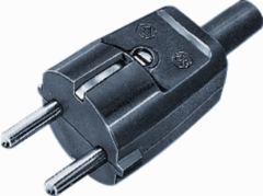 Kaiser Martin 519MT/SW - stekker thermoplast randaarde tule zwart