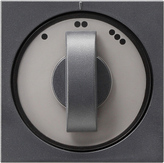 Gira 066528 - inzetplaat + knop 3-standen antraciet 55