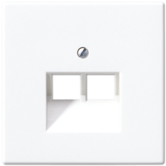 Jung LS969-2UAWW - inzetplaat 2 x modulair jack uae alpin wit ls990