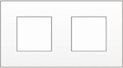 Niko 120-76800 - Intense afdekraam 2-voudig wit