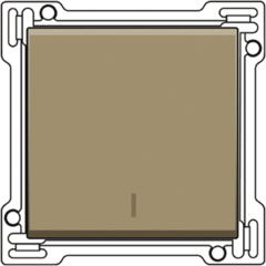 Niko 123-31001 - opzetstuk tastdimmer brons