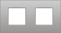 Niko 121-76800 - afdekraam 2-voudig sterling