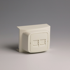 Attema AT9206 - 9206 - 2-v cat5e data-aansluitpunt creme