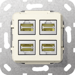 Gira 569901 - aansluiting 4x cat6a lsa plus cwg