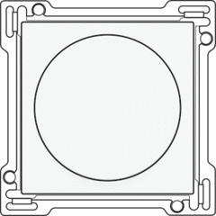 Niko 101-31000 - dimmer inzetplaat + knop wit